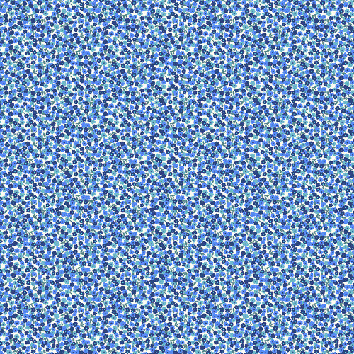 Windham Fabrics Pocket Posies Whistler Studios Flowerbed Blue