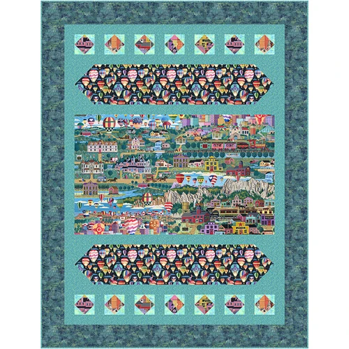 <p>Quilting Treasures Anthony Kleem Balloonfest Quilt Kit</p>