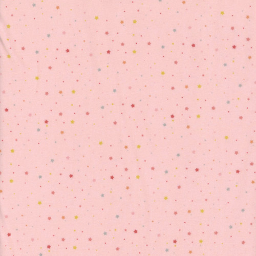 Riley Blake Fabrics Love You to the Moon Flannel Echo Park Stars Blush Pink