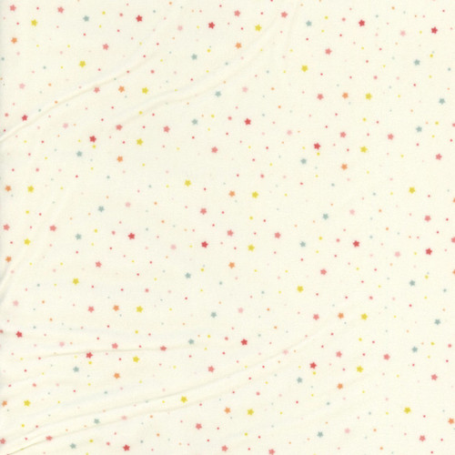 Riley Blake Fabrics Love You to the Moon Flannel Echo Park Stars White White