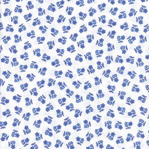 Windham Fabrics Chateau Meow Whistler Studios Ditsy White Blue