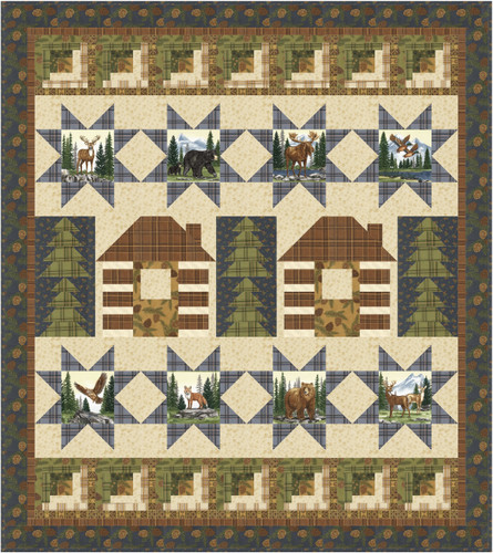 Coach House Northwoods Stars Quilt Pattern