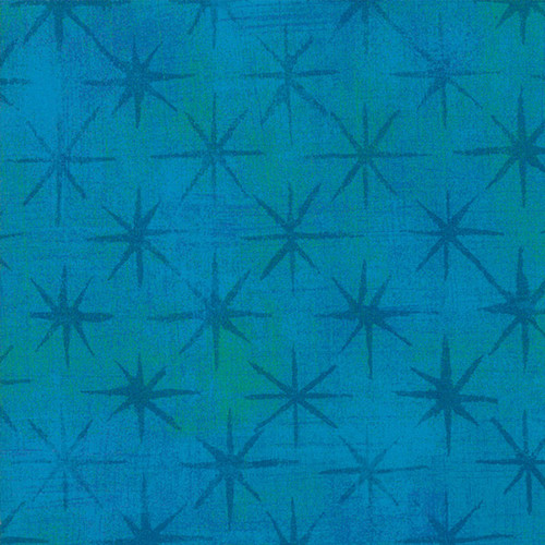 Moda BasicGrey Grunge Seeing Stars Turquoise