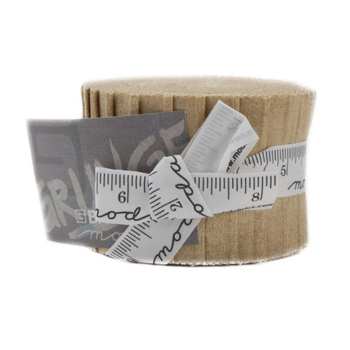 Moda Fabrics Grunge Texture Junior Jelly Roll 24 Strips 2.5 by 44 Tan