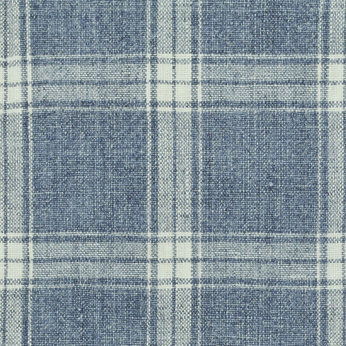P Kaufmann Fabrics Preston Dusk Washed Linen Plaid Dusk Blue