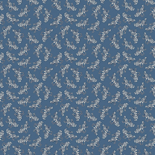 Riley Blake Designs Denim and Daisy Lori Holt Bouquet Denim Blue