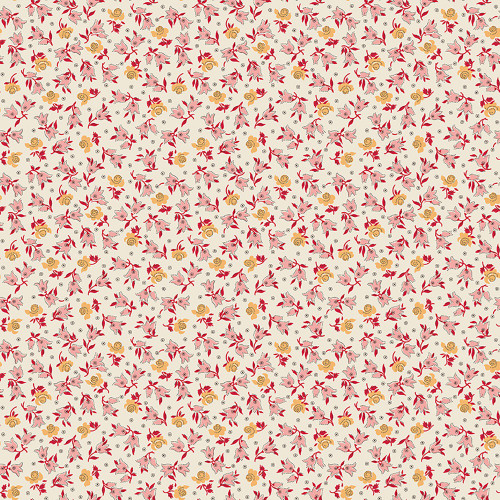 Riley Blake Designs Family Reunion Lori Holt Memories Schoolhouse Red Pink Yellow