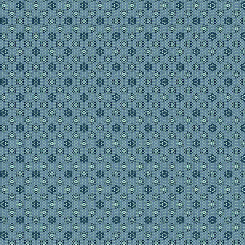 Riley Blake Designs Family Reunion Lori Holt Patchwork Denim Blue
