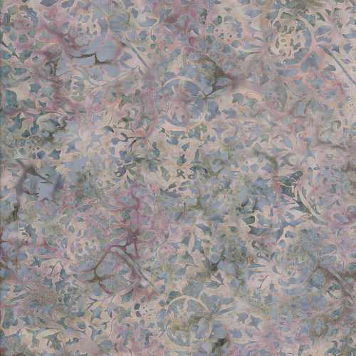 Timeless Treasures Fabrics Tonga Batiks Truffle Oyster Brown Grey Painted Floral