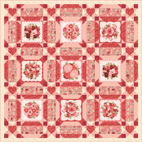 Moda Fabrics Je Taime Stacy Iest Hsu Pure Romance Quilt Pattern