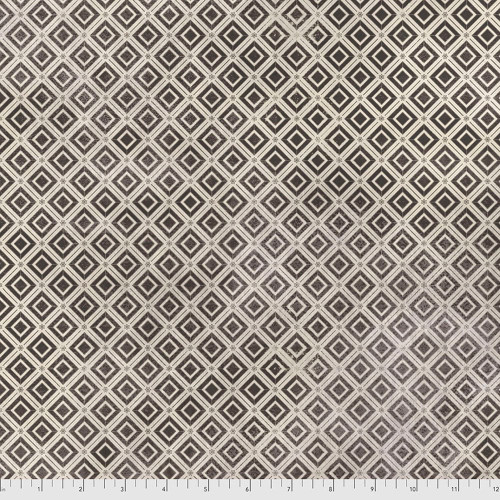 Free Spirit Fabrics Monochrome by Tim Holtz Diamonds - Charcoal