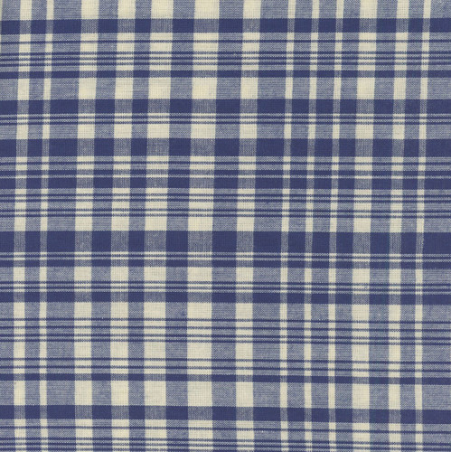 Windham Fabrics Artisan Classics Woven Plaid Tara Faughnan Hugh Blue Cream