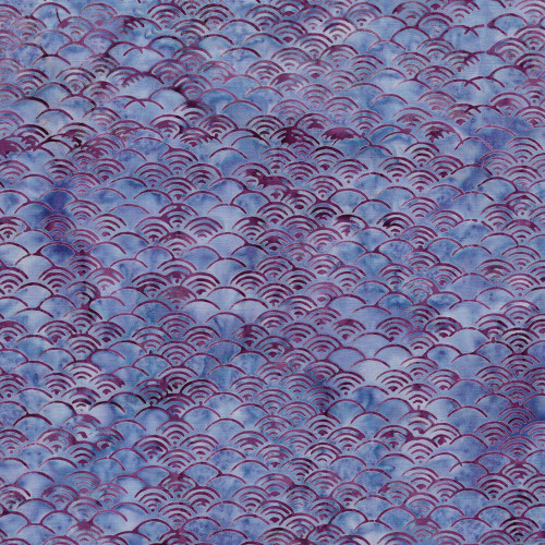 Lumin Fabrics Island Batik Feather Fantasy Jerry Khiev Ogee Purple Periwinkle