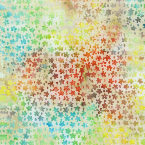 Lumin Fabrics Island Batik Groovy Kate Colleran Ditsy Yellow Sunny