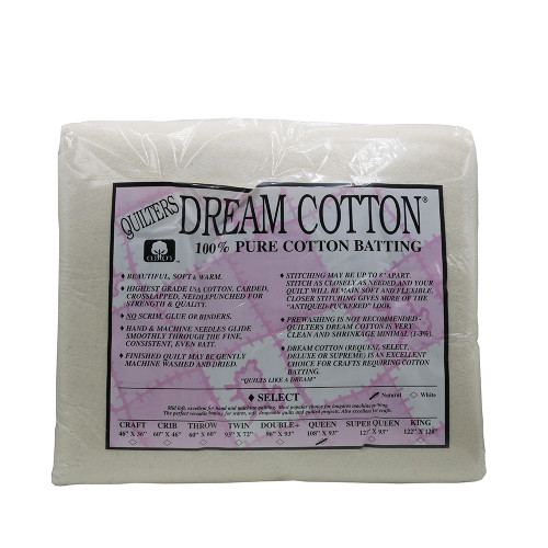Quilters Dream Select Natural Cotton Queen Batting