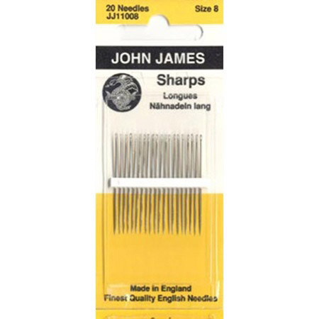 The name John James is synonymous with the very best of needle manufacture, quality and reliability.We are delighted to offer you our comprehensive range of hand sewing and machine needles available for you to purchase.