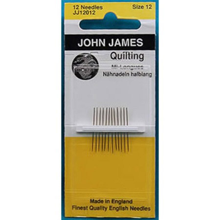 John James Hand Needles Size 12 Quilting