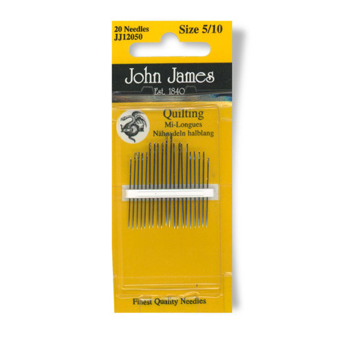 The name John James is synonymous with the very best of needle manufacture, quality and reliability.We are delighted to offer you our comprehensive range of hand sewing and machine needles available for you to purchase.