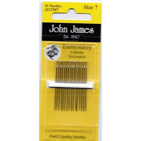 The name John James is synonymous with the very best of needle manufacture, quality and reliability.We are delighted to offer you our comprehensive range of hand sewing and machine needles available for you to purchase.