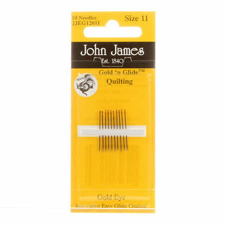 John James Quilting Needles Gold N Glide Size 11