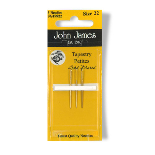 John James Gold Petite Tapestry Needles Size 22