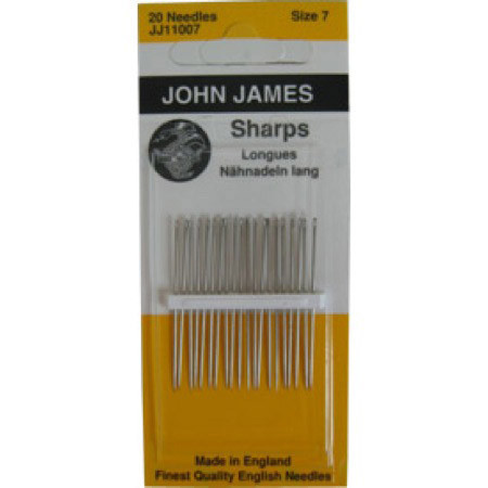 John James Hand Needles Size 7 Sharps