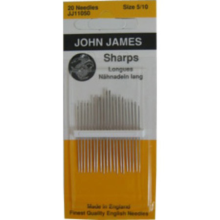 The name John James is synonymous with the very best of needle manufacture, quality and reliability.We are delighted to offer you our comprehensive range of hand sewing and machine needles available for you to purchase.