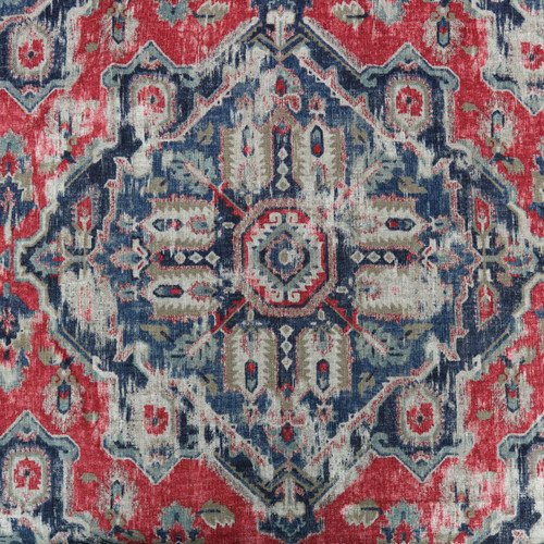 Covington Fabrics Maximillian Moroccan Red Distressed Rug