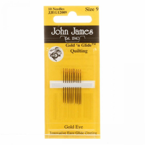 John James Quilting Needles Gold N Glide Size 9