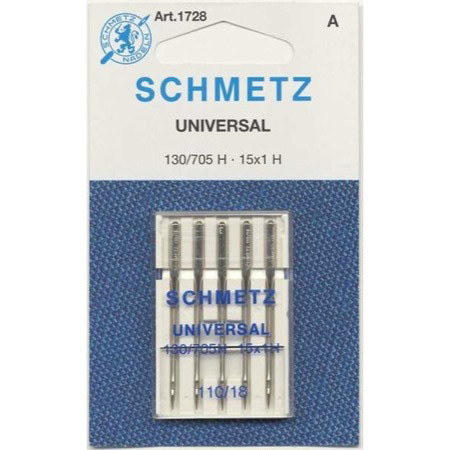 Schmetz Universal Sewing Machine Needles 110/18 - 5/pkg.