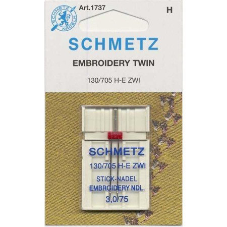 Schmetz Machine Twin Embroidery Size 11/75 3.0Mm