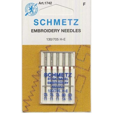 Schmetz Machine Embroidery Assort 75/90