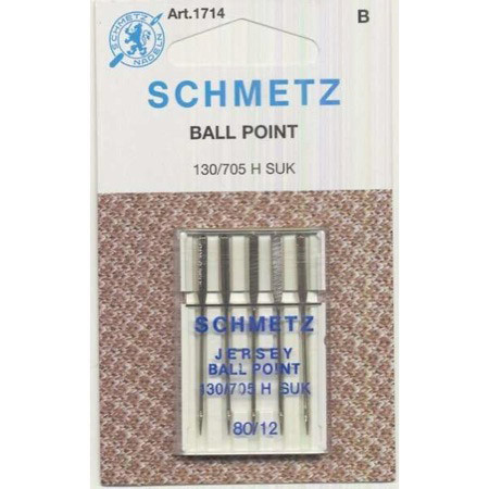 Schmetz Ballpoint Sewing Machine Needle Size 12/80