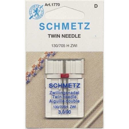 Schmetz Twin Machine Needle Size 3.0mm/90 1ct