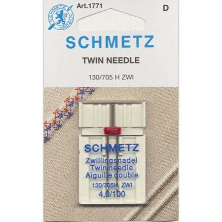 Schmetz Twin Machine Needle Size 4.0mm/100 1ct