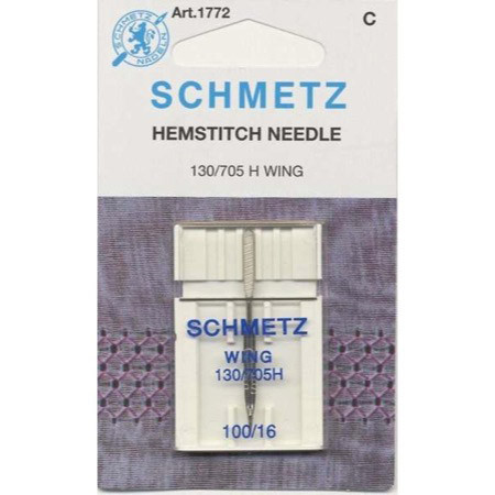 Schmetz Hemstitch / Wing Machine Needle Size 100 1ct