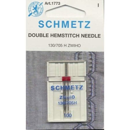 Schmetz Double Hemstitch / Wing Machine Needle Size 100 1ct