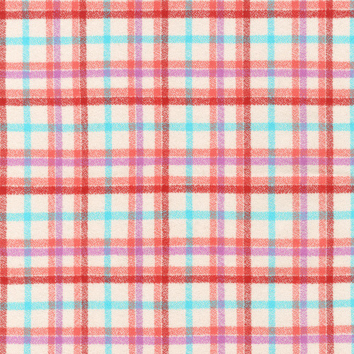 Robert Kaufman Fabrics Mammoth Junior Flannel Shirting Plaid Peach