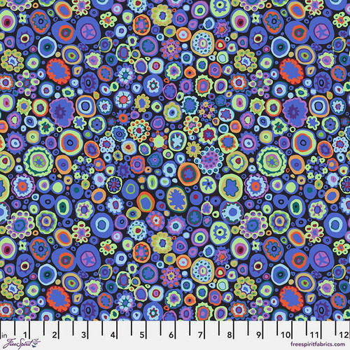 Free Spirit Fabrics Kaffe Fassett Perennials Cobalt Paperweights