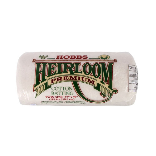 Hobbs Heirloom Quilt Batting Cotton Poly Twin Size