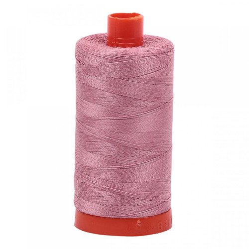 Aurifil Thread Mako Cotton Thread Solid 50wt 1422yds Victorian Rose