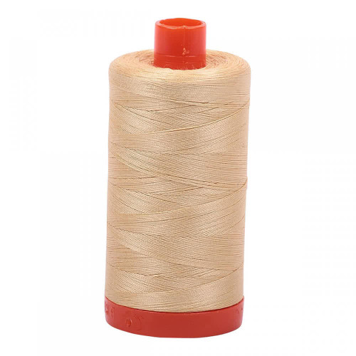 Aurifil Cotton Mako Thread 50 Weight 1422 Yards Light Caramel