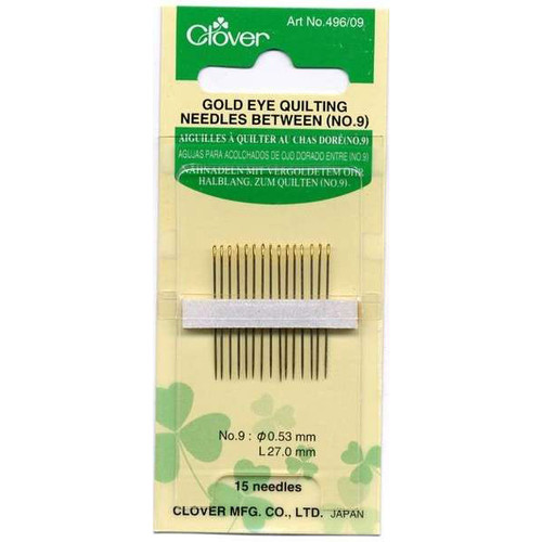Clover Gold Eye Needles Betweens Size 09
