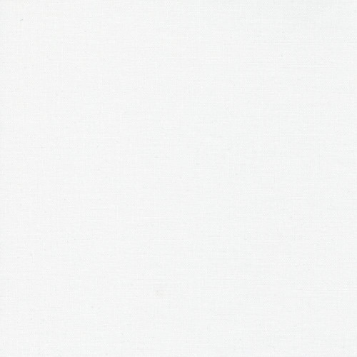 Moda Fabrics Bella Solids White, plain white fabric with a smooth texture suitable for quilting and sewing projects.