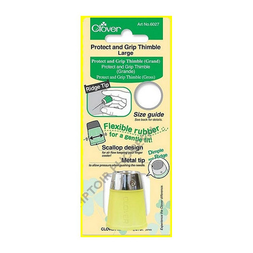 Protect and Grip Thimble, Large, by Clover