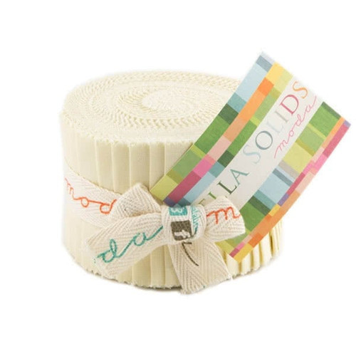 Moda Bella Junior Jelly Roll Strips 2.5 x 44 x 20 Fig Tree Cream