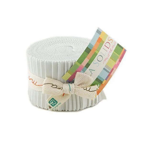 Moda Bella Junior Jelly Roll Strips 2.5 x 44 x 20 Feather Grey