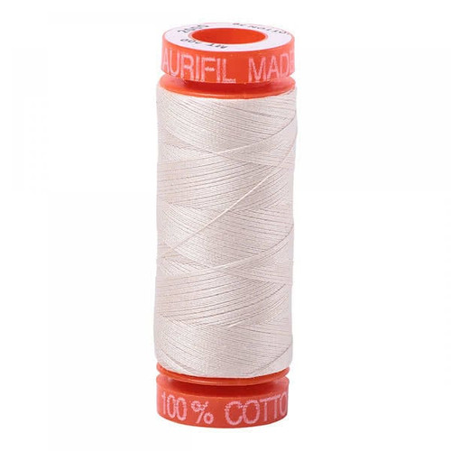 Aurifil Cotton Mako Thread 50 Weight Light Sand Mini Spool 220 yards / 200 meterss