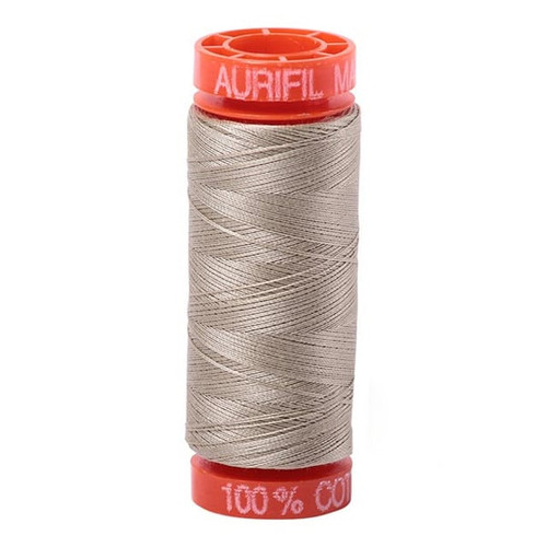 Aurifil Cotton Mako Thread 50 Weight Stone Mini Spool 220 yards / 200 meters