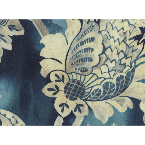 Hamilton Fabrics Innisbrook Lapis Vintage Jacobean Floral Vine
